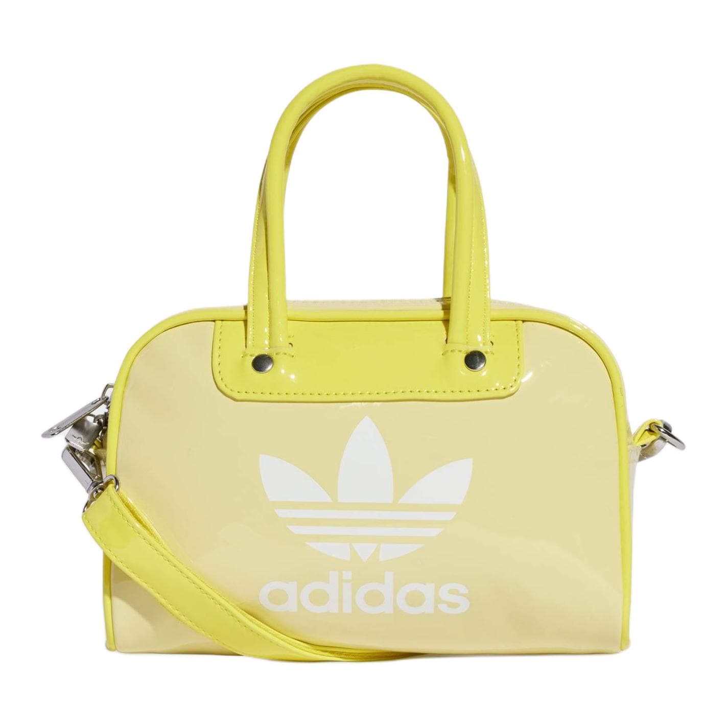 Сумка Adidas Originals Adicolor Полиуретан Bowling Bag Сумка через плечо Мини Сумка для женщин Розовый Желтый - изображение 1