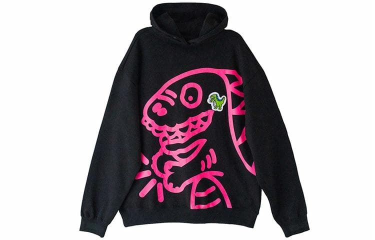 Худи Corade Fluorescent Dinosaur Hoodie Black - изображение 1
