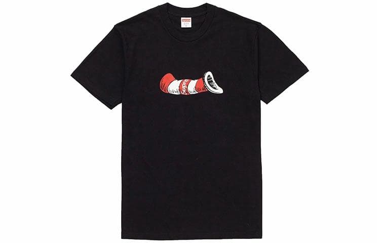 Футболка Supreme FW18 Cat in the Hat Tee Black - изображение 1