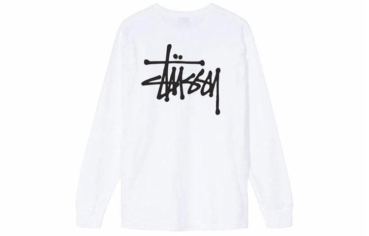 Футболка Stussy Basic L/S Tee White - изображение 1