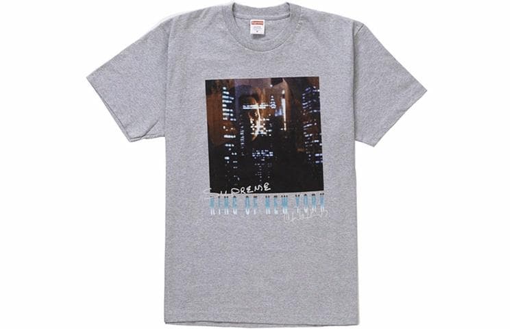 Футболка Supreme SS19 Christopher Walken King Of New York Tee Heather Grey T - изображение 1