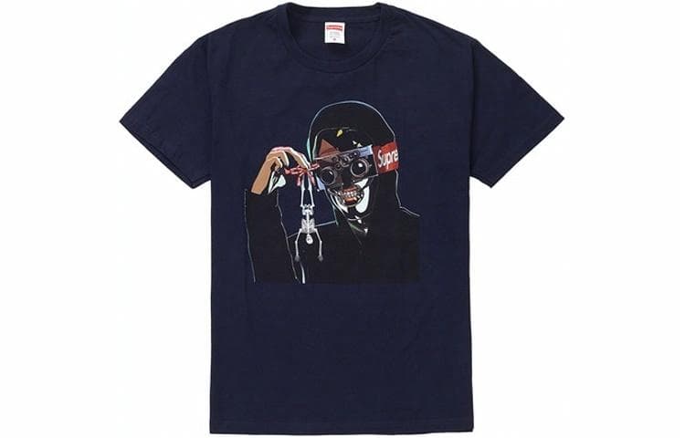 Футболка Supreme SS19 Creeper Tee Navy - изображение 1