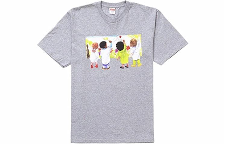 Футболка Supreme SS19 Kids Tee Heather Grey T - изображение 1