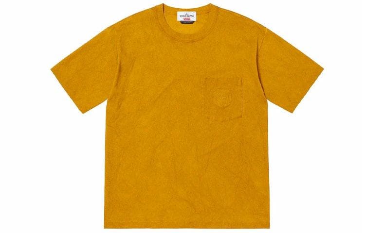 Футболка Supreme x Stone Island SS19 Yellow - изображение 1