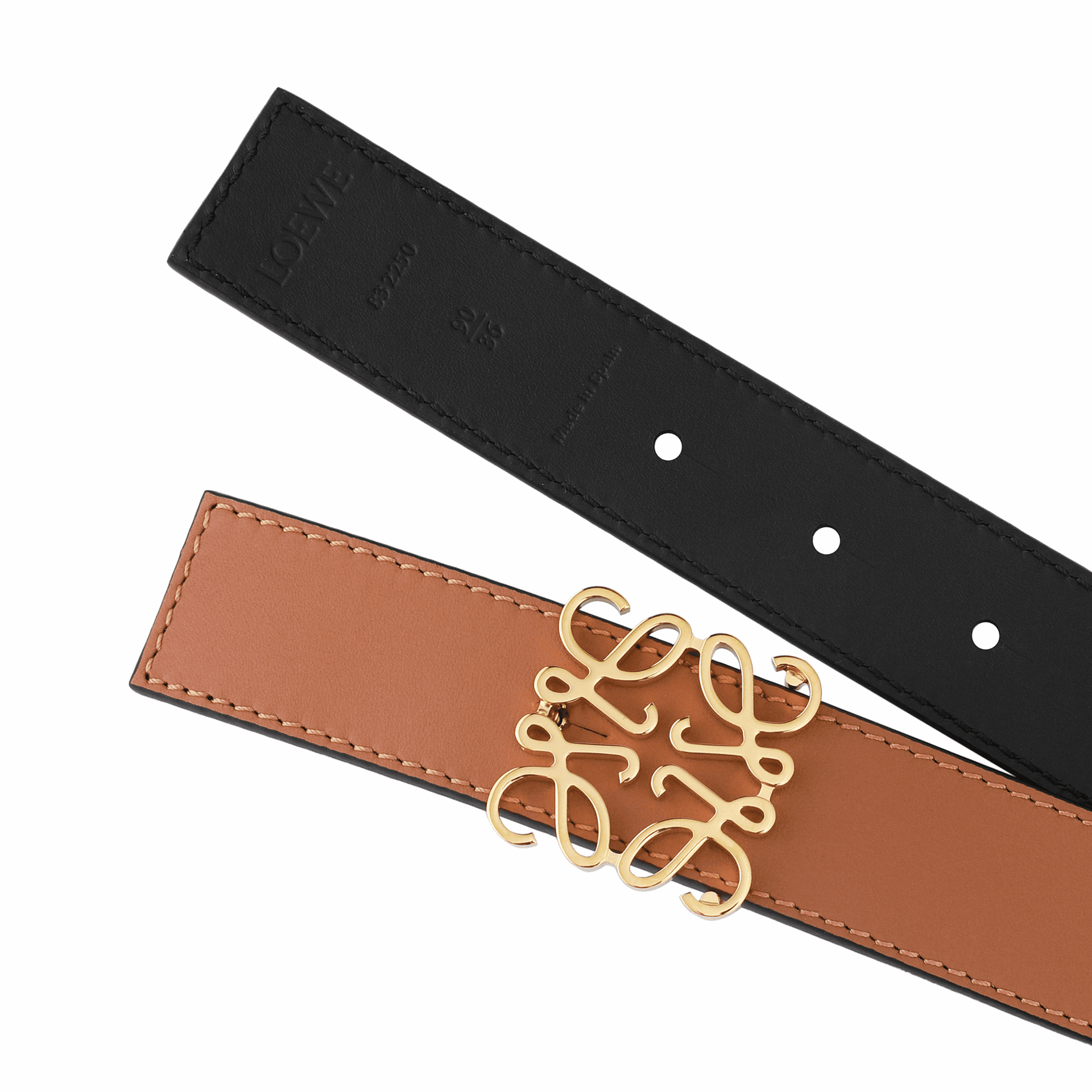 Ремень LOEWE Leather Belt Brown - изображение 4