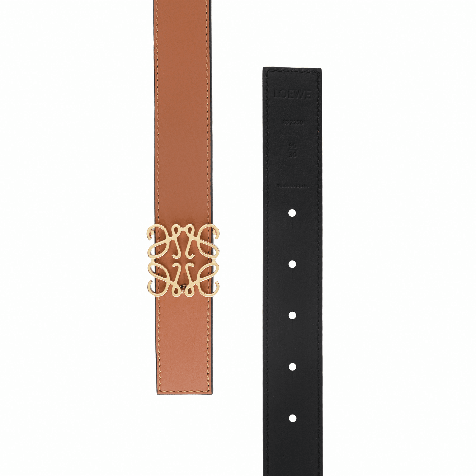 Ремень LOEWE Leather Belt Brown - изображение 3