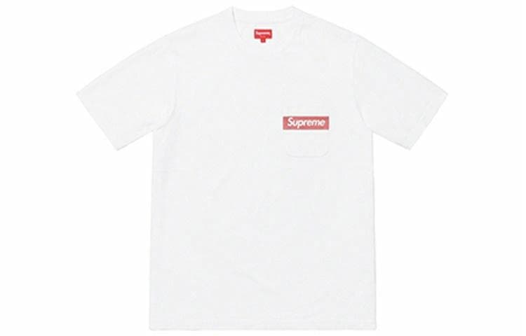 Футболка Supreme SS19 Mesh Stripe Pocket Tee White - изображение 1