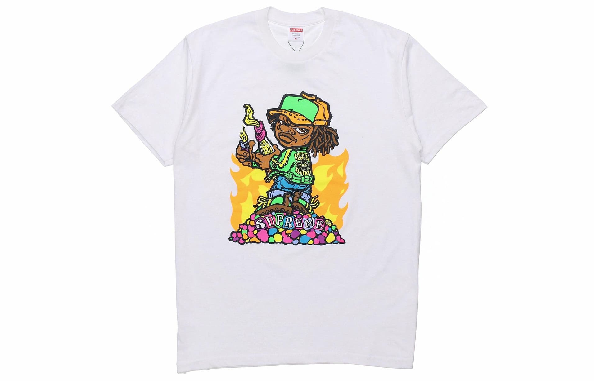 Футболка Supreme SS19 Molotov Kid Tee White - изображение 1