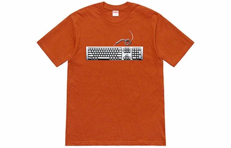 Футболка Supreme SS19 Keyboard Tee Rust - изображение 1