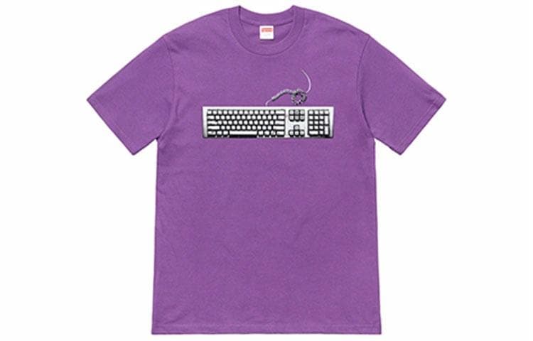 Футболка Supreme SS19 Keyboard Tee Purple - изображение 1