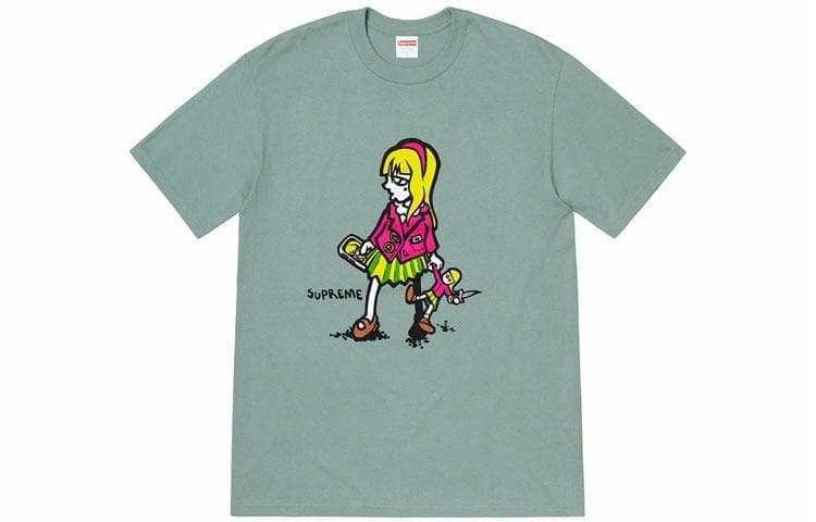 Футболка Supreme SS19 Suzie Switchblade Tee DarkSage T - изображение 1