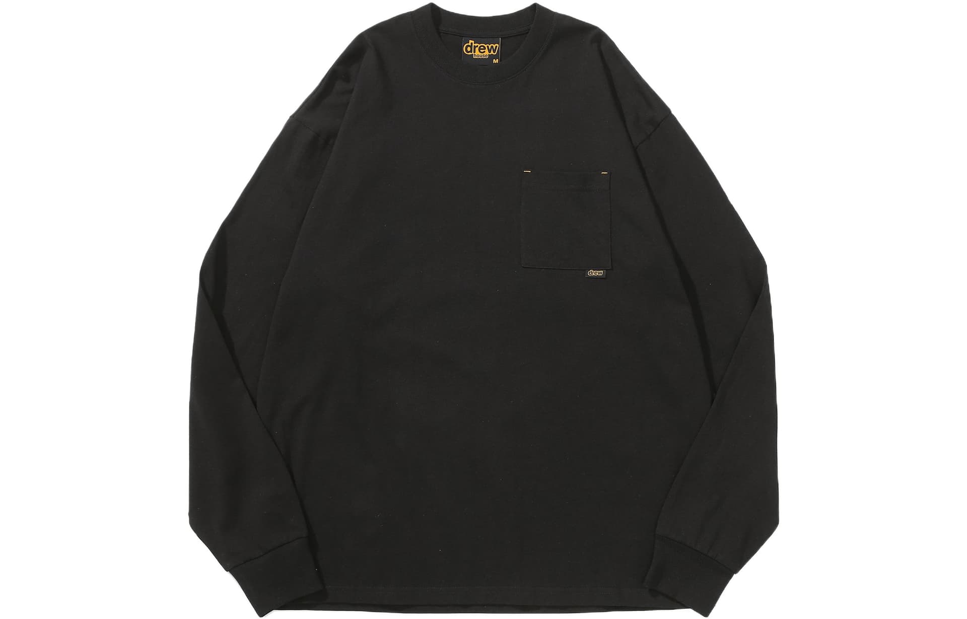 Футболка Drew House Basic Ls Pocket Tee Black T - изображение 1