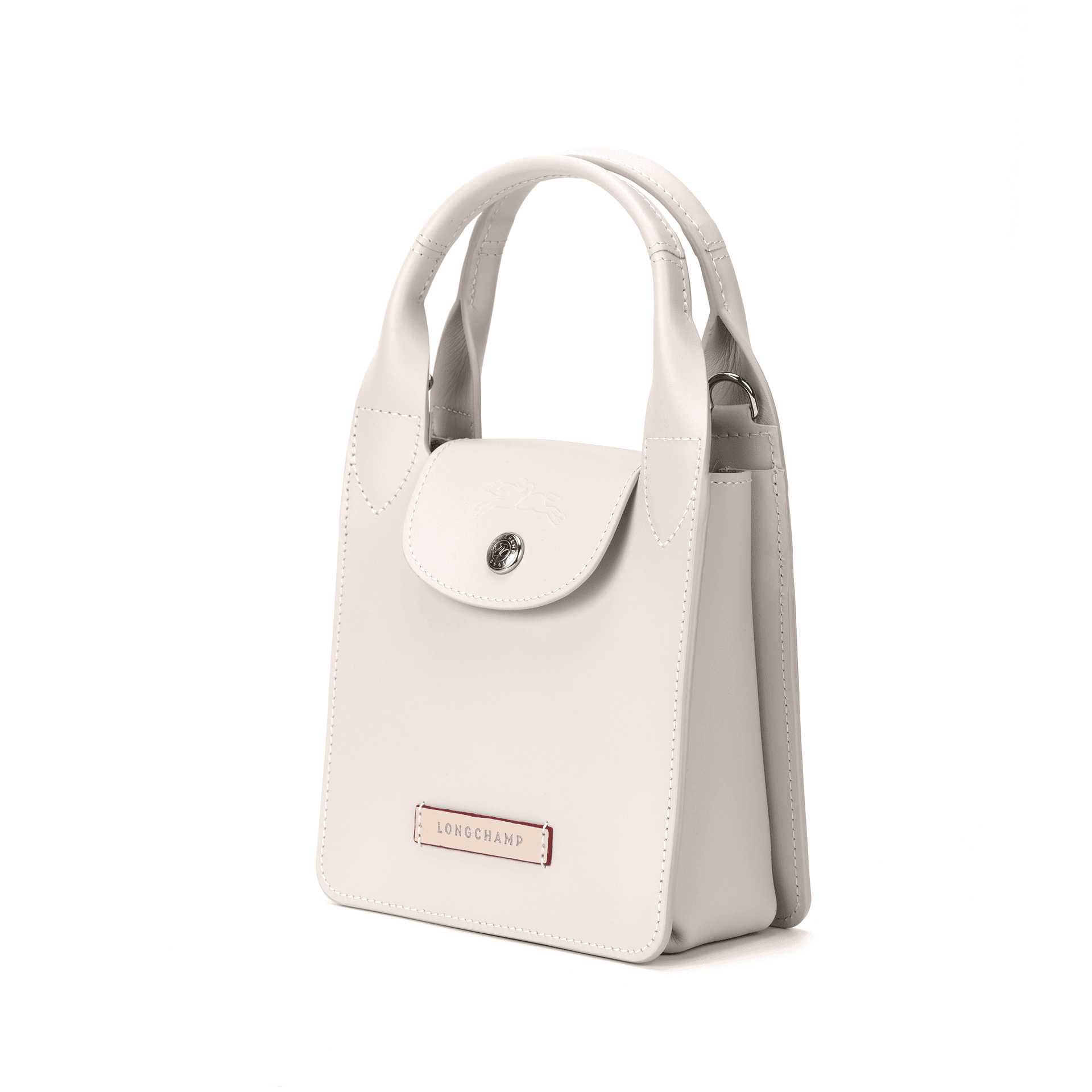 Сумка LONGCHAMP Le Pliage Xtra Коровья кожа Сумка на одно плечо Мини Женский Бумага Белый - изображение 2
