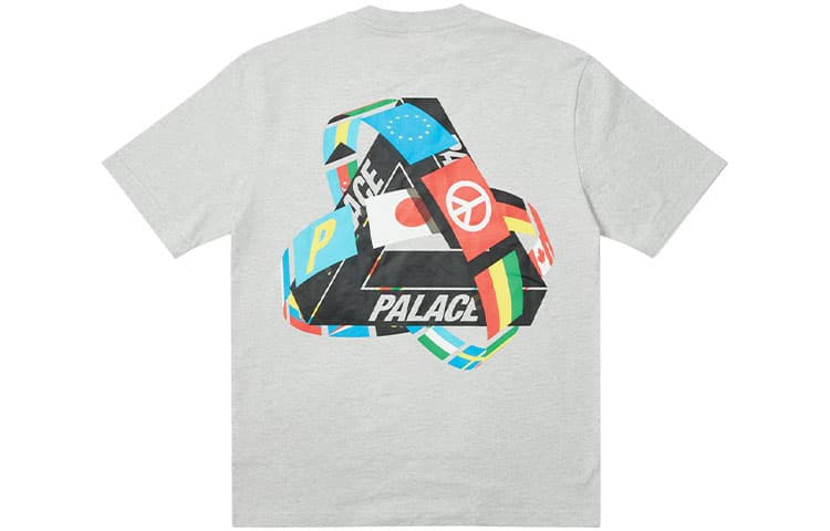 Футболка PALACE National Flag Triangle Print Short Sleeve T-shirt T - изображение 1