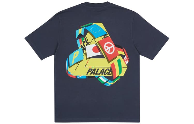 Футболка PALACE National Flag Triangle Print Short Sleeve T-shirt T - изображение 1