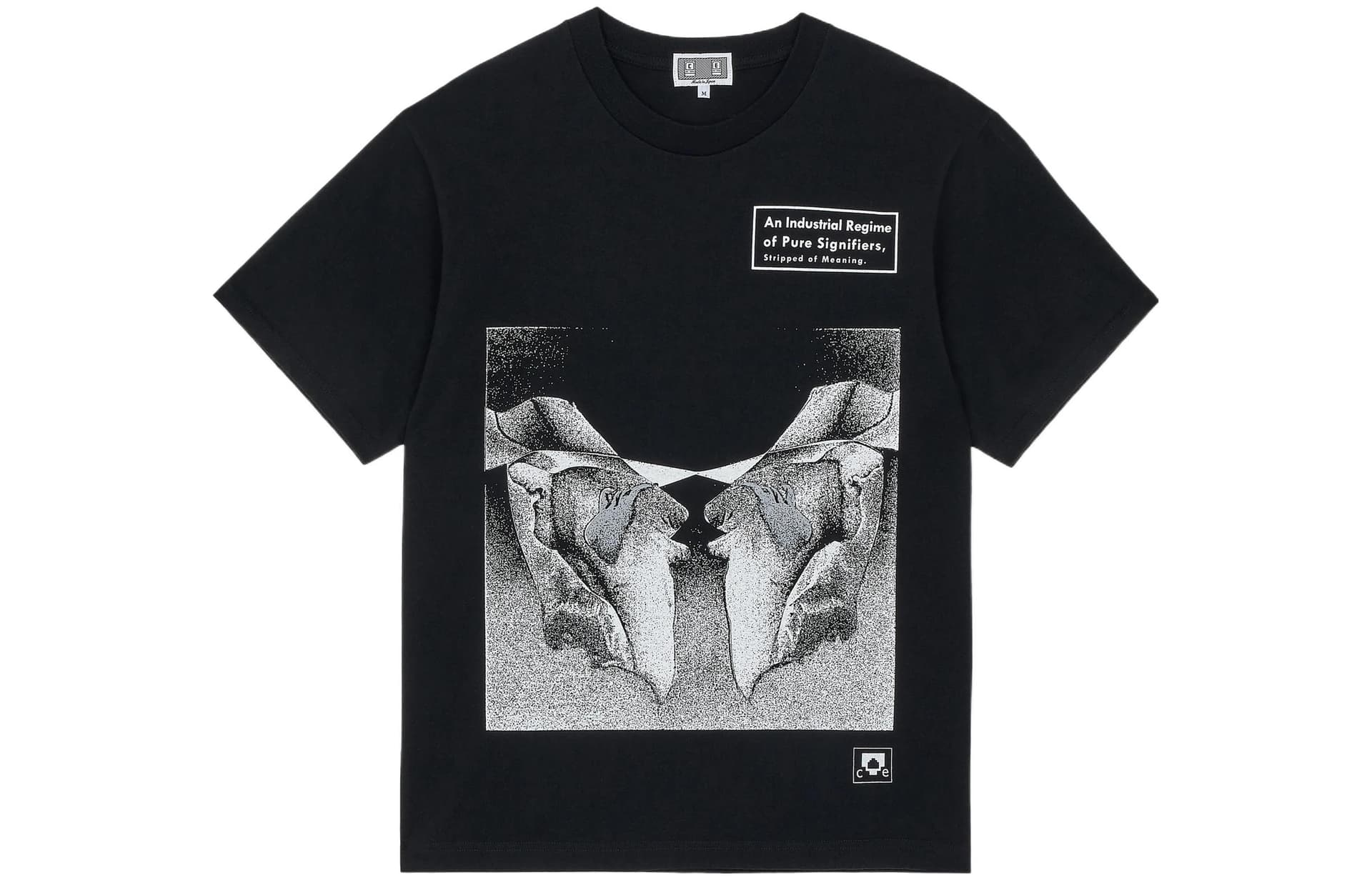 Футболка Cav Empt SS22 Industrial Regime T-Shirt Black T - изображение 1