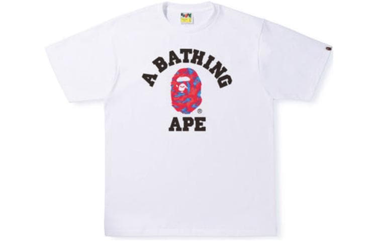 Футболка BAPE Stroke Camo College Tee LogoT - изображение 4
