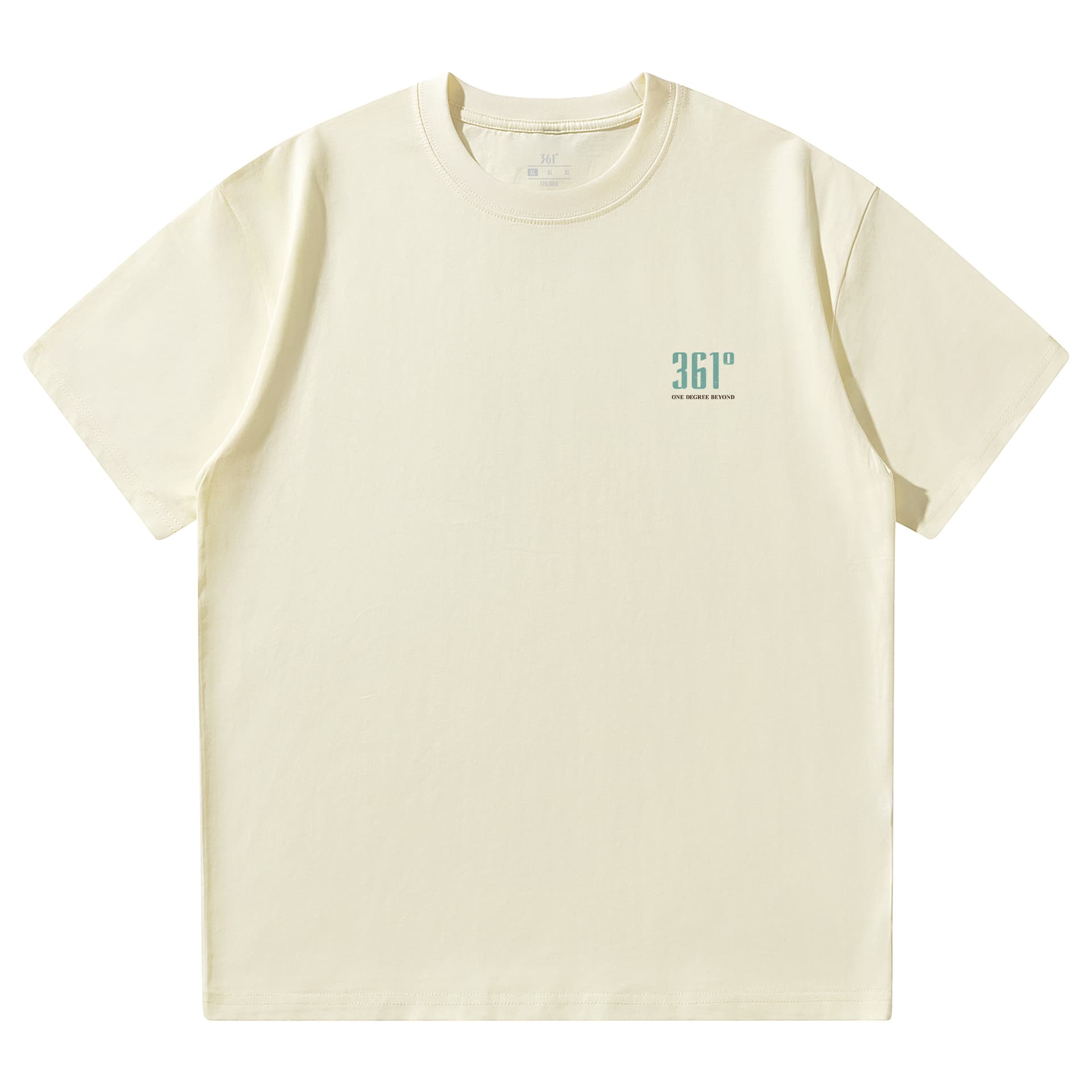 Футболка 361° T-Shirt Унисекс Песочно-коричневый Белый - изображение 2