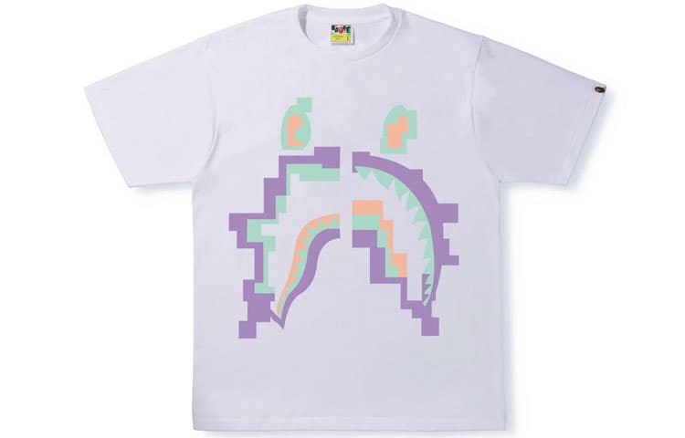 Футболка A BATHING APE BAPE Digital Shark Tee T - изображение 1
