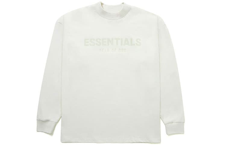 Футболка Fear of God Essentials FW21 Innersect Adult Ls Tee Mozzarella LogoT - изображение 1