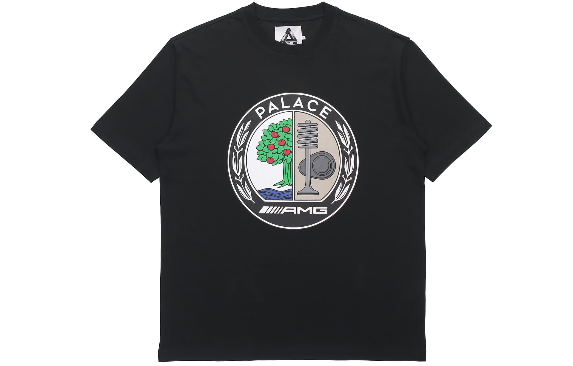 Футболка PALACE SS21 x AMG Emblem T-Shirt Black LogoT - изображение 1