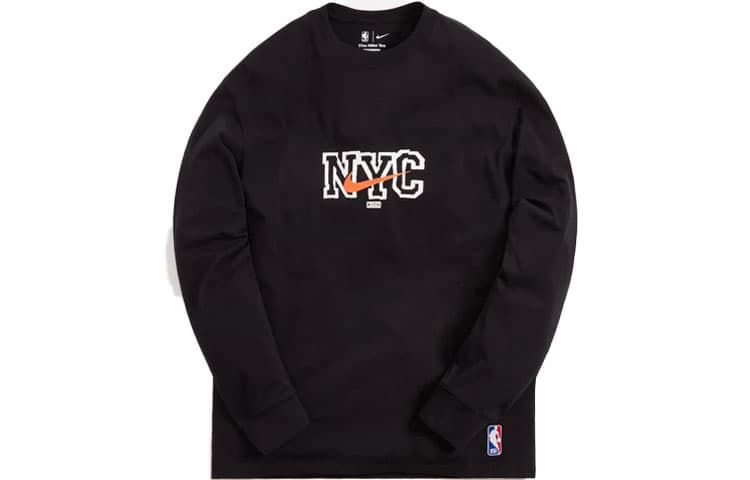 Футболка KITH x Nike New York Knicks LS Tee Black T - изображение 1