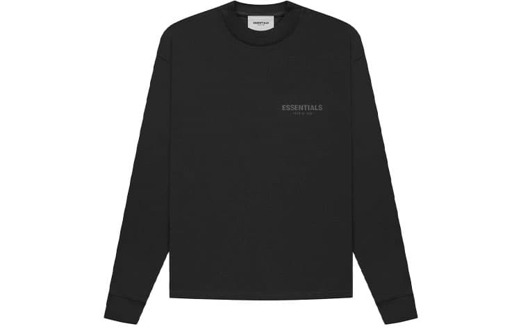 Футболка Fear of God Essentials FW21 Ls Tee Stretch Limo LogoT - изображение 1