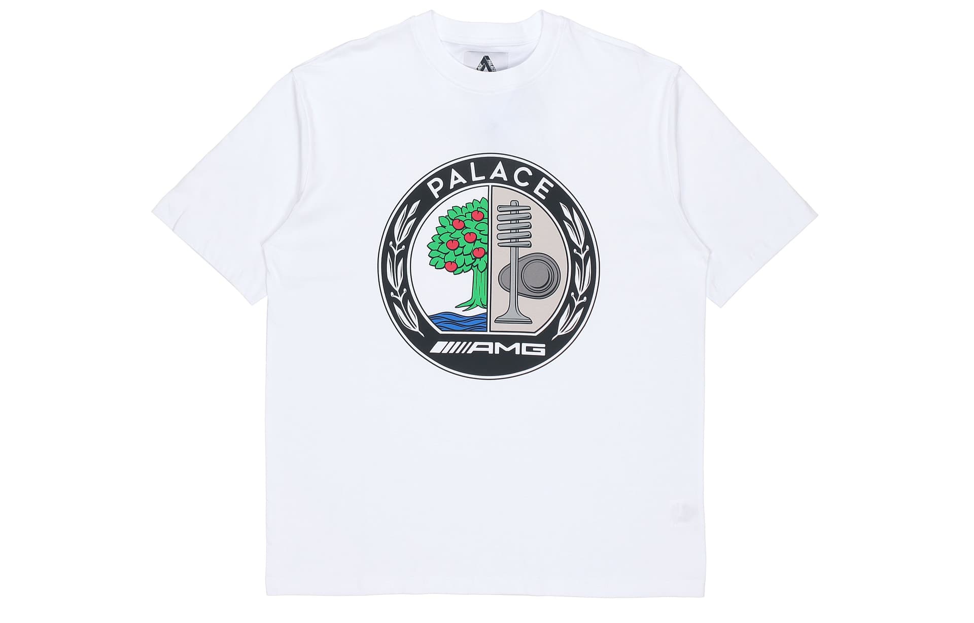 Футболка PALACE SS21 x AMG Emblem T-Shirt White LogoT - изображение 1