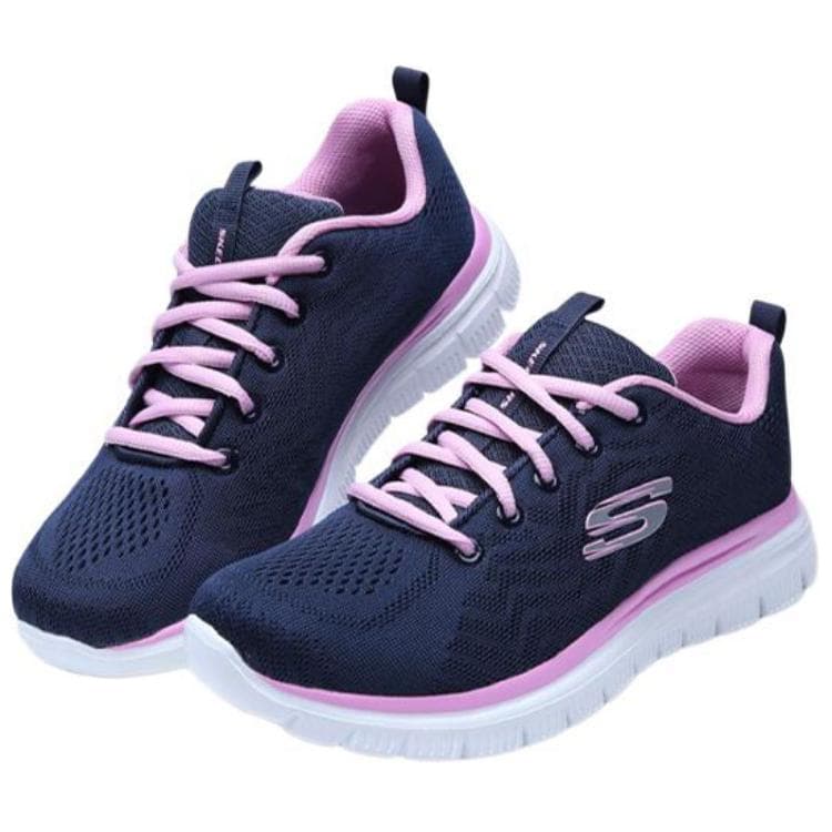 Кроссовки Skechers Graceful Get Connected Blue Pink White - изображение 3