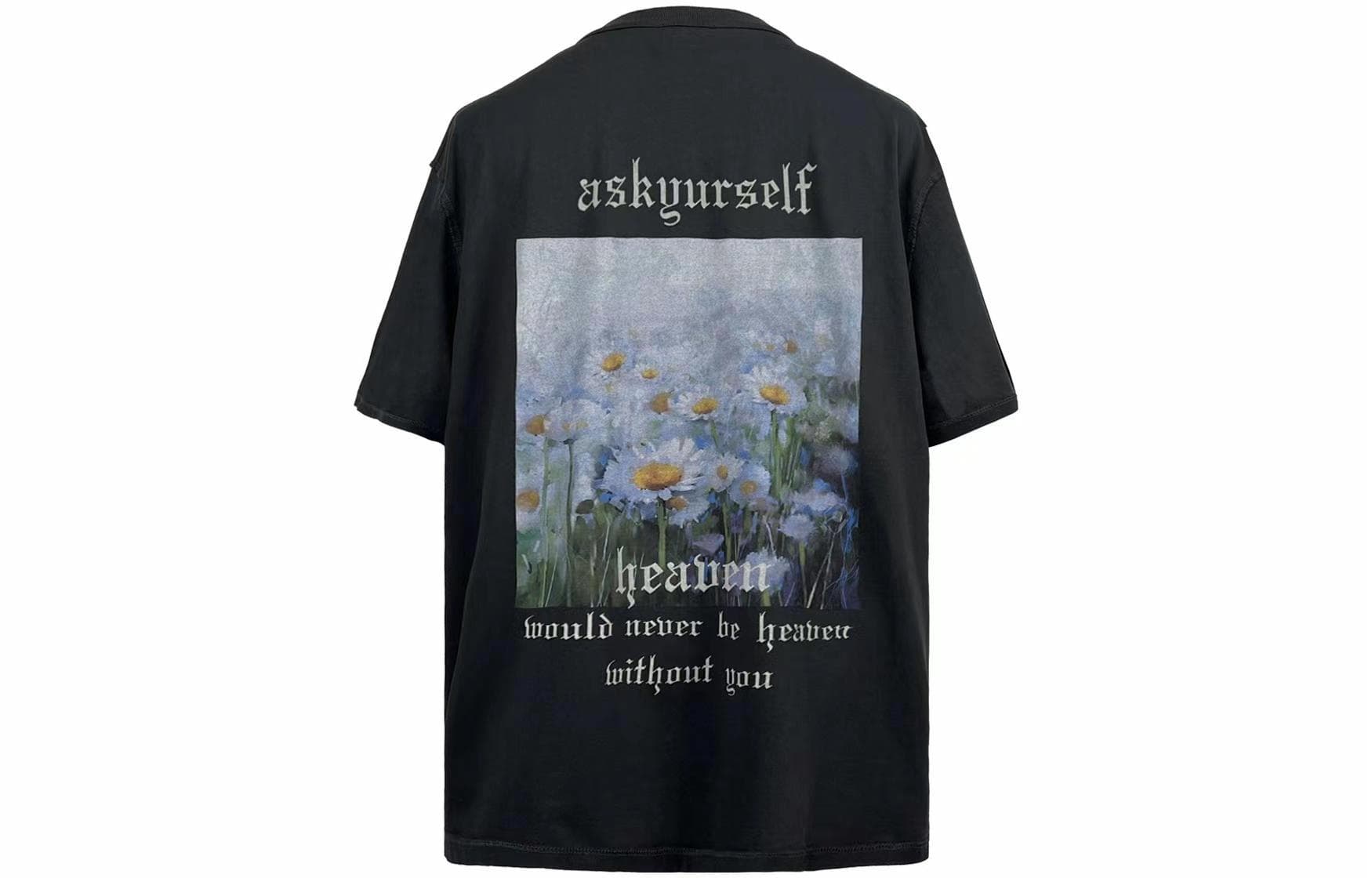 Футболка Askyurself Heaven Daisy Logo T-Shirt Black - изображение 6