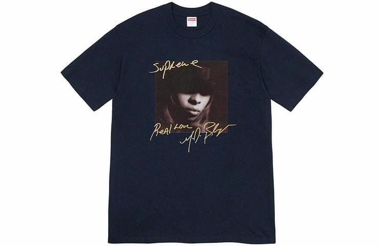 Футболка Supreme Mary J. Blige Tee Navy - изображение 1