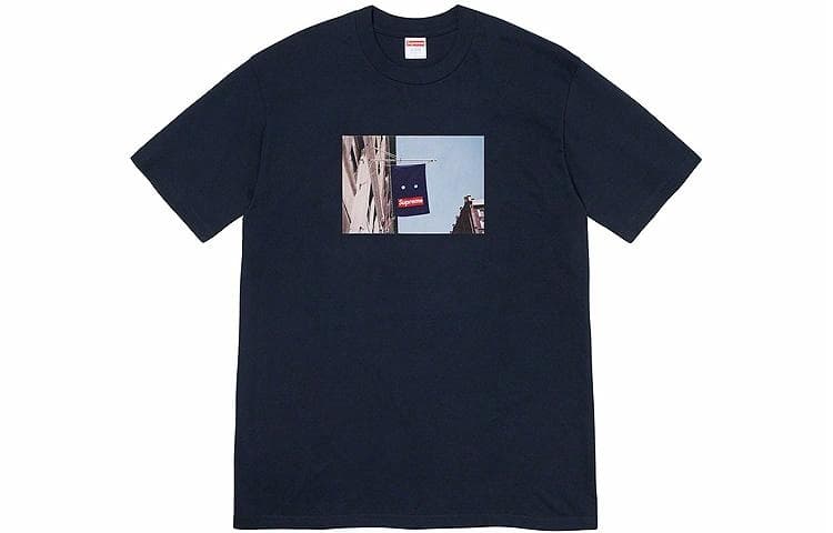 Футболка Supreme Banner Tee Navy - изображение 1