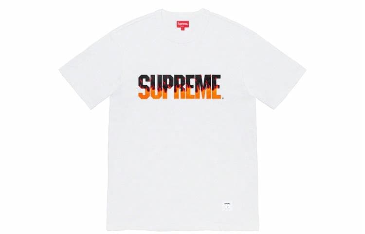 Футболка Supreme Flame S/S Top White - изображение 1