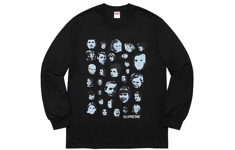 Футболка Supreme Faces L/S Tee Black - изображение 1