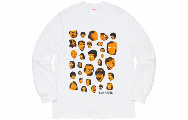 Футболка Supreme FW19 Week 1 Faces LS Tee T - изображение 1
