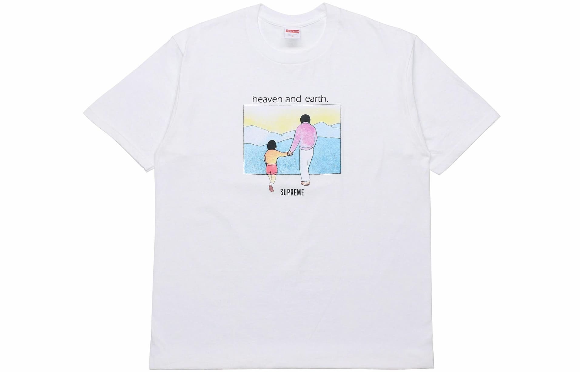 Футболка Supreme Heaven and Earth Tee White - изображение 1