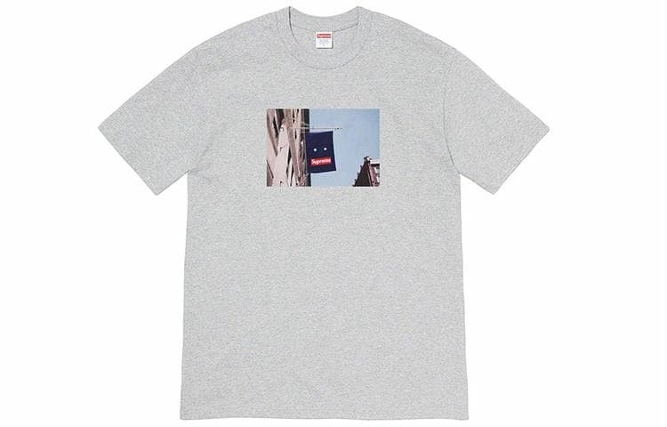 Футболка Supreme Banner Tee Grey - изображение 1
