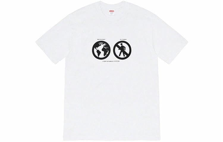 Футболка Supreme Save The Planet Tee White - изображение 1