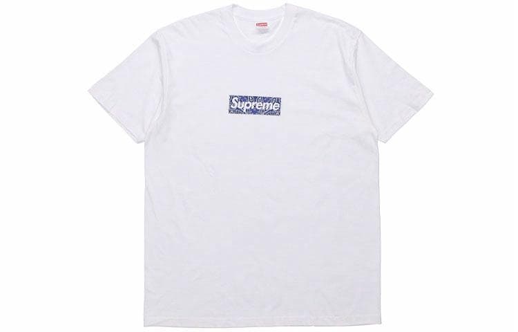 Футболка Supreme Bandana Box Logo Tee White - изображение 1