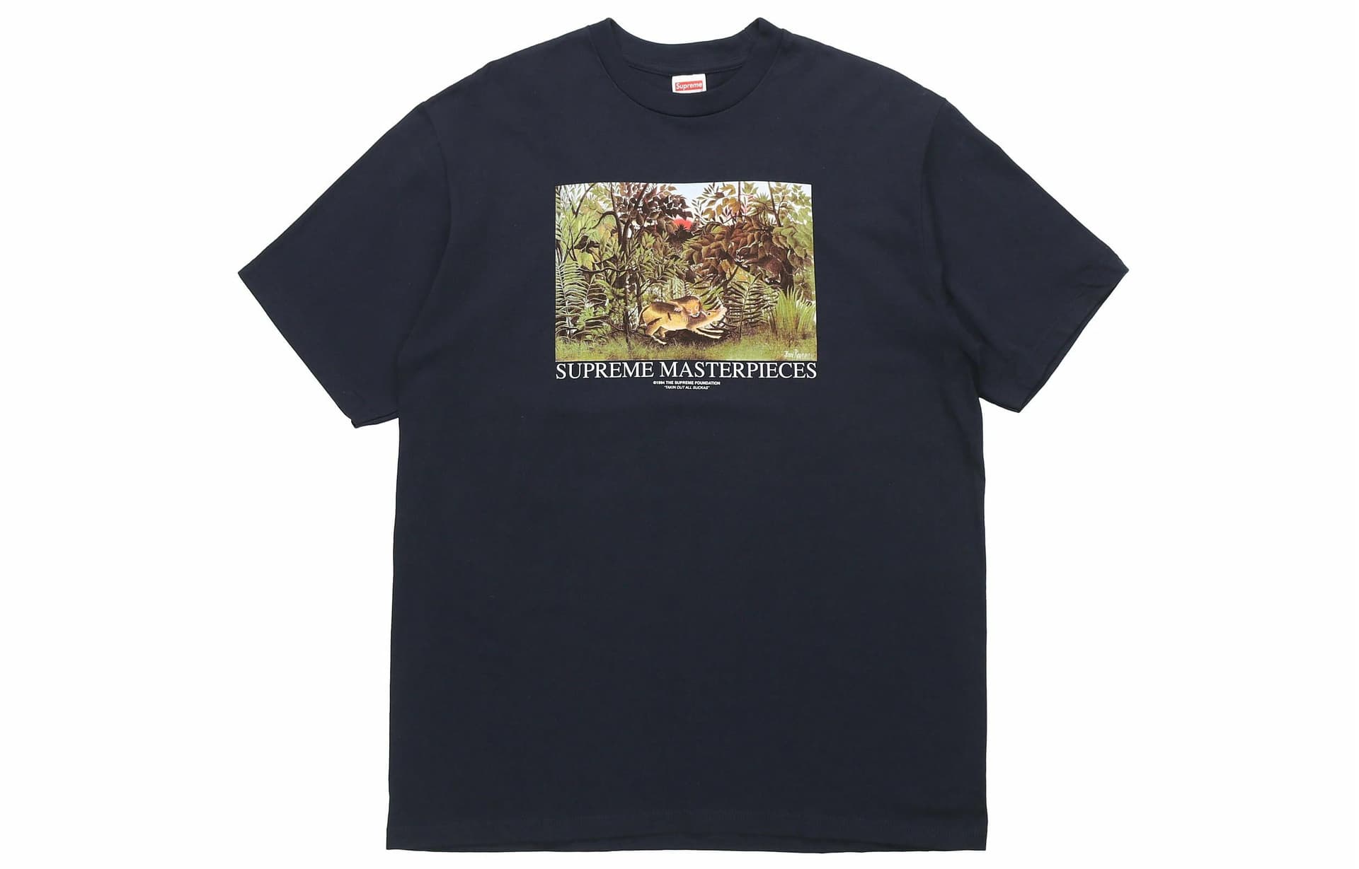 Футболка Supreme Masterpieces Tee Navy - изображение 1