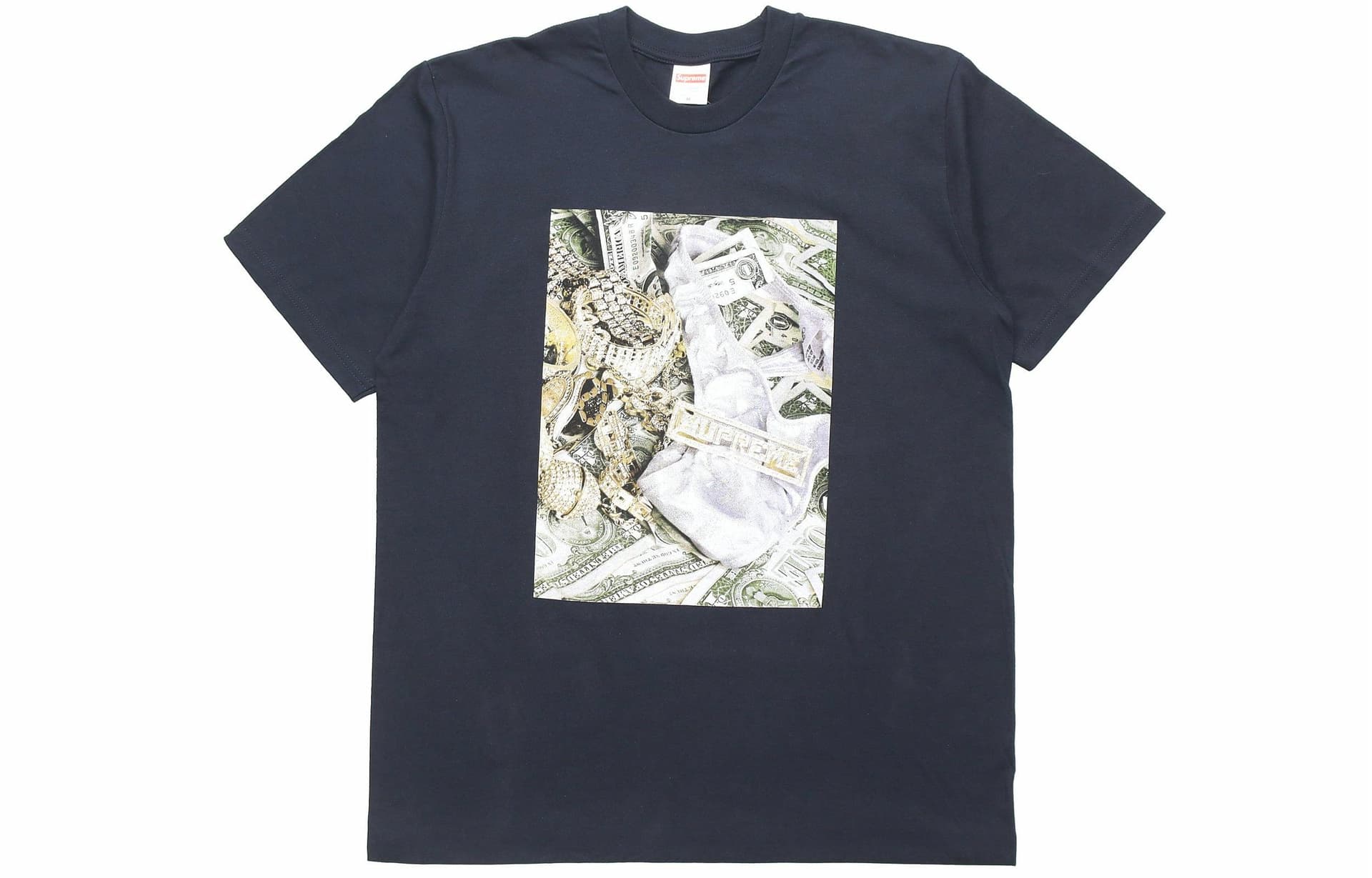 Футболка Supreme Navy Money Print Tee - изображение 1