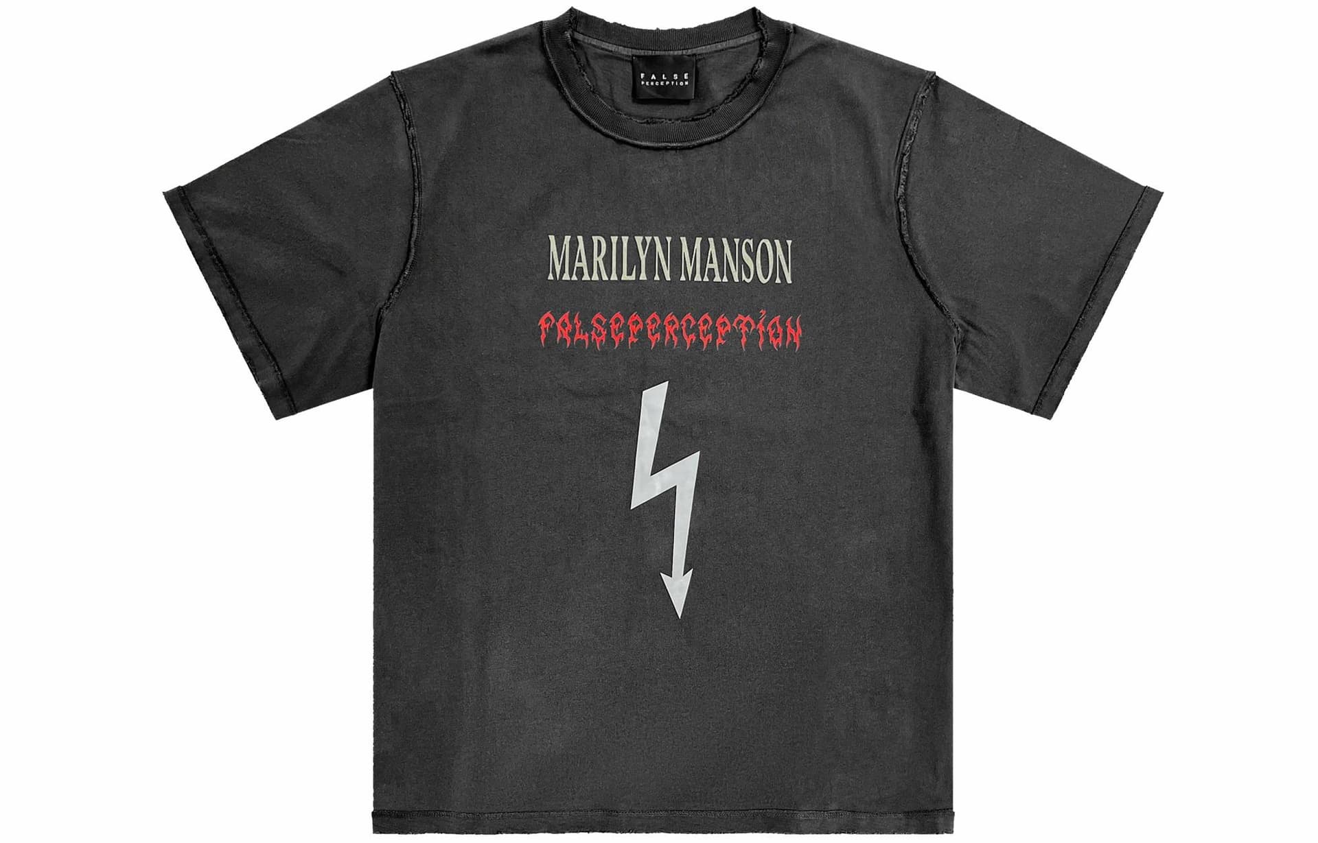 Футболка False Perception X Marilyn Manson Lightning Logo T-Shirt - изображение 1