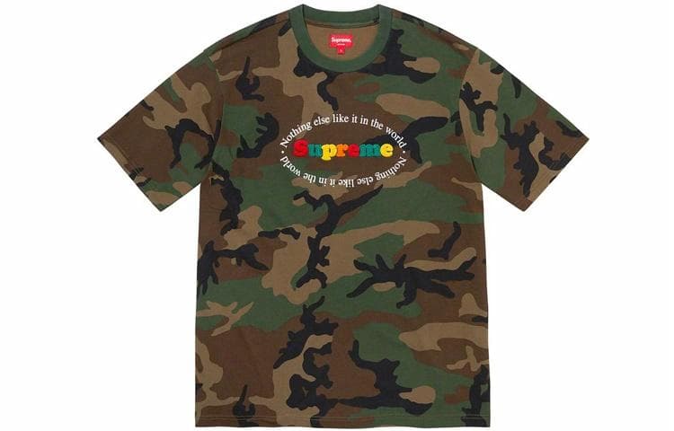 Футболка Supreme Nothing Else S/S Top Green Camo - изображение 1
