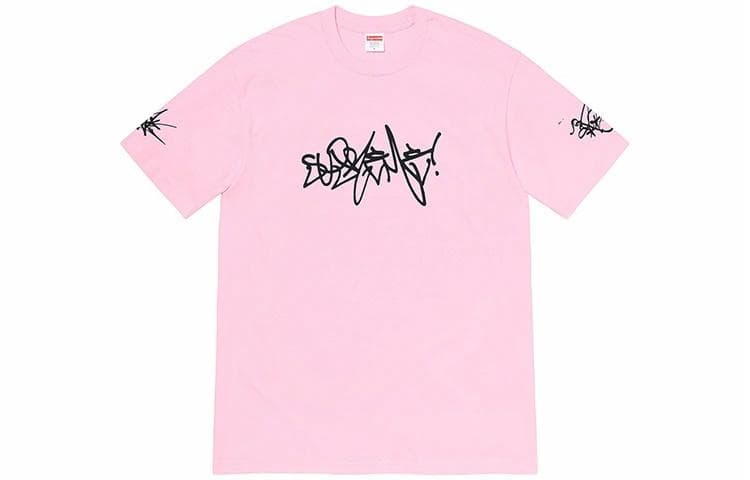 Футболка Supreme Rammellzee Tag Tee Pink - изображение 1