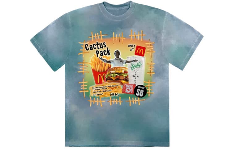 Футболка Travis Scott Cactus Jack x McDonald's CACTUS PACK VINTAGE BOOTLEG Tee T - изображение 1
