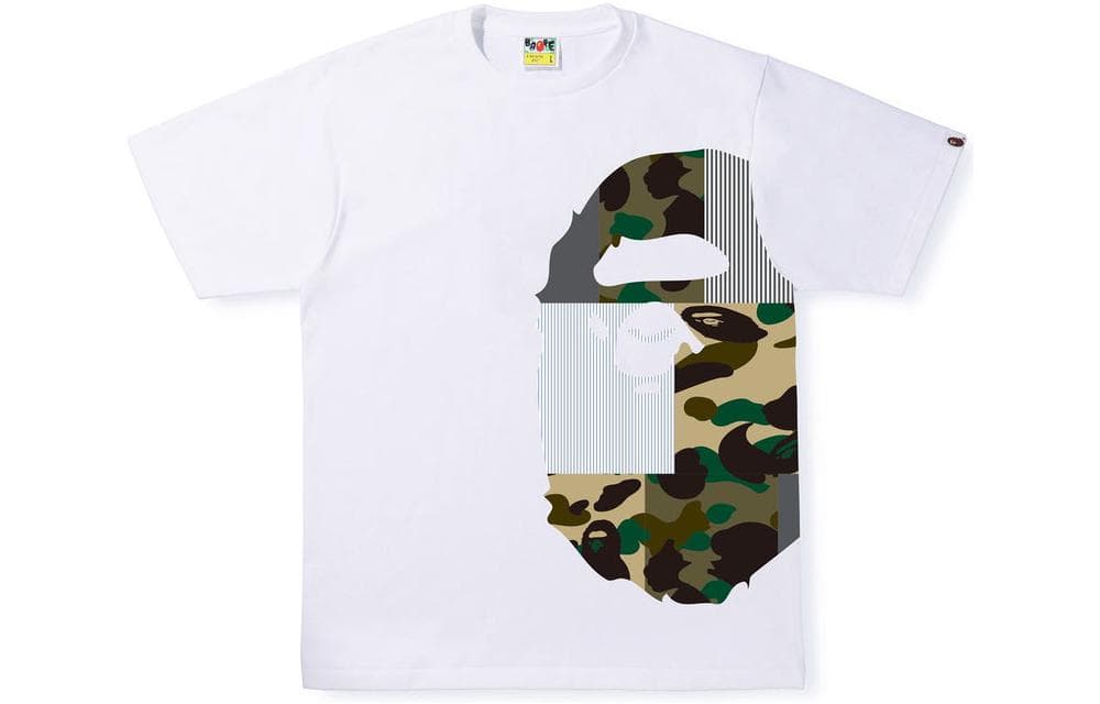 Футболка BAPE Military Crazy Side Big Ape Head Tee T - изображение 1