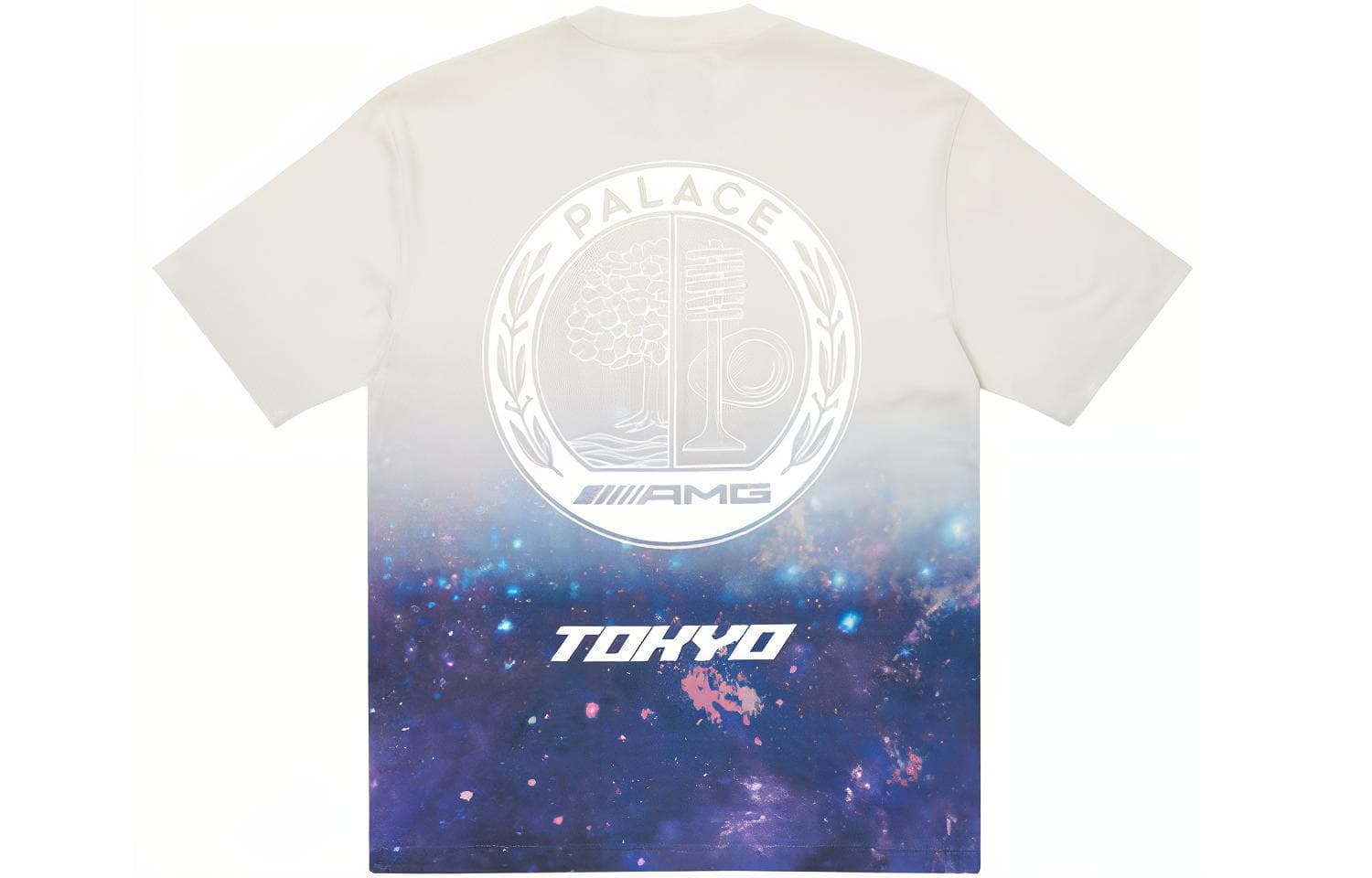 Футболка PALACE x AMG SS22 Tokyo T-Shirt Tan Blue T - изображение 1