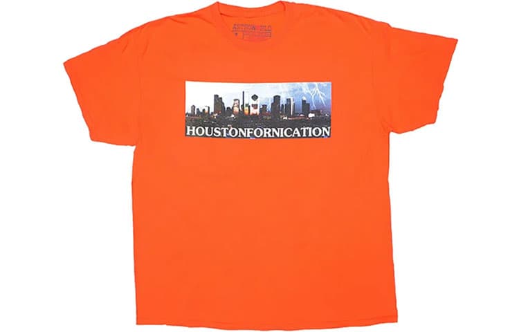 Футболка Travis Scott Cactus Jack Houston Exclusive Orange Tee T - изображение 1