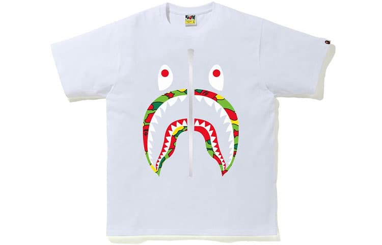 Футболка A BATHING APE Sta Camo Shark Tee T - изображение 3
