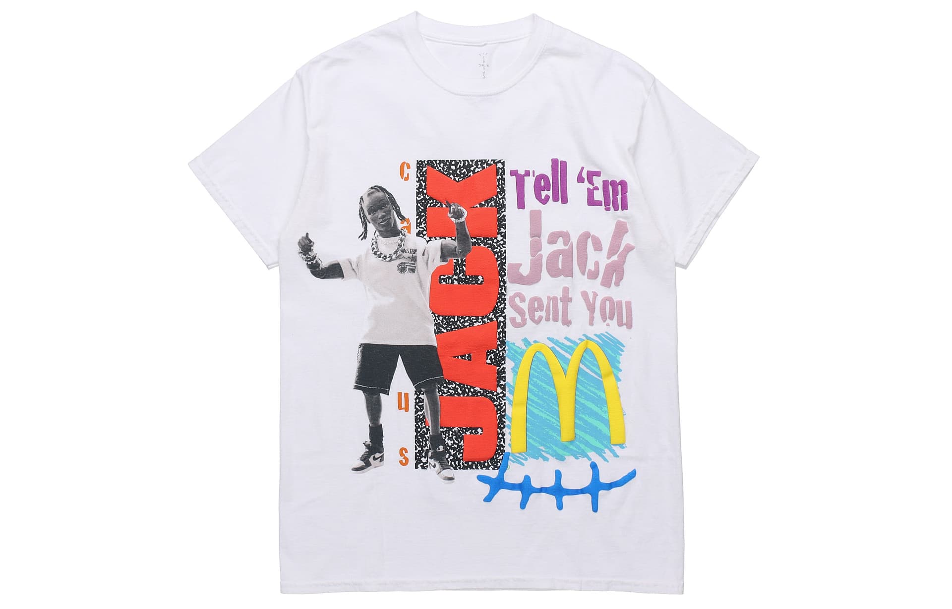 Футболка Travis Scott Cactus Jack x Mcdonald T - изображение 1